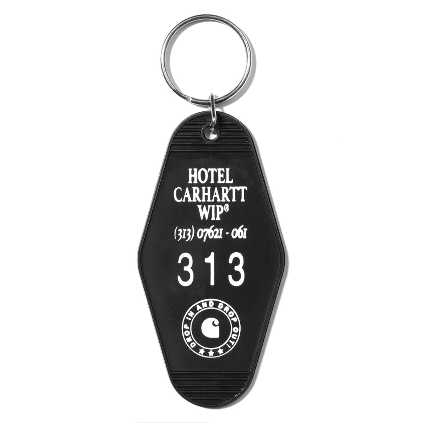 Hotel Keys Keychain Black / White - Portachiavi Nero I034151.0D2XX  CARHARTT WIP 