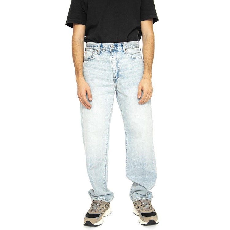 568 Losse Straight Baby Blue Essentials - Pantaloni Denim Jeans Uomo Blu 29037-0062  LEVIS 