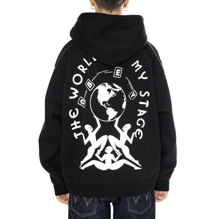 The World Is My Stage Fleece Black - Felpa Uomo Nera 112853924-BLACK  OBEY 