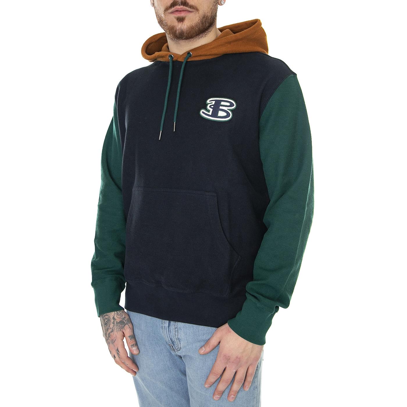 Reverse Loopback Hoodie Midnight - Felpa con Capuccio Uomo Multicolore 61707-036  BEN SHERMAN 