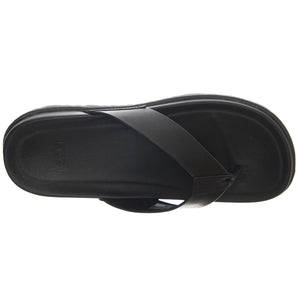 Wainscott Flip Black Leather - Sandali Uomo Neri UGMWAIFLBLLE1117475M  UGG 