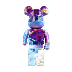 BE@RBRICK marble 400% 'Blue  - Toy Medicom Multicolore MARBLE  MEDICOM TOY 