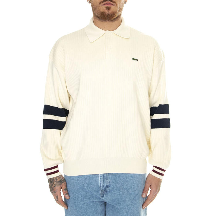 Pulllover IJ5 Beige - Maglione Girocollo Uomo Beige AH7646-IJ5  LACOSTE 