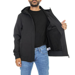 Rudd Softshell Black - Giacca Invernale con Cappuccio Uomo Nera F4RBC003  FARAH 
