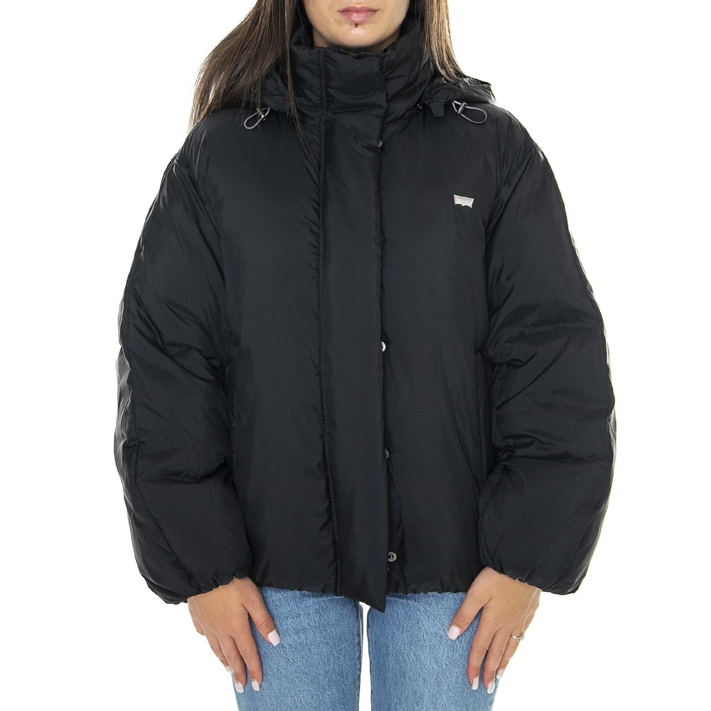 Pillow Bubble Short Poly Caviar Black - Giacca Donna Nera A6918-0000  LEVIS 