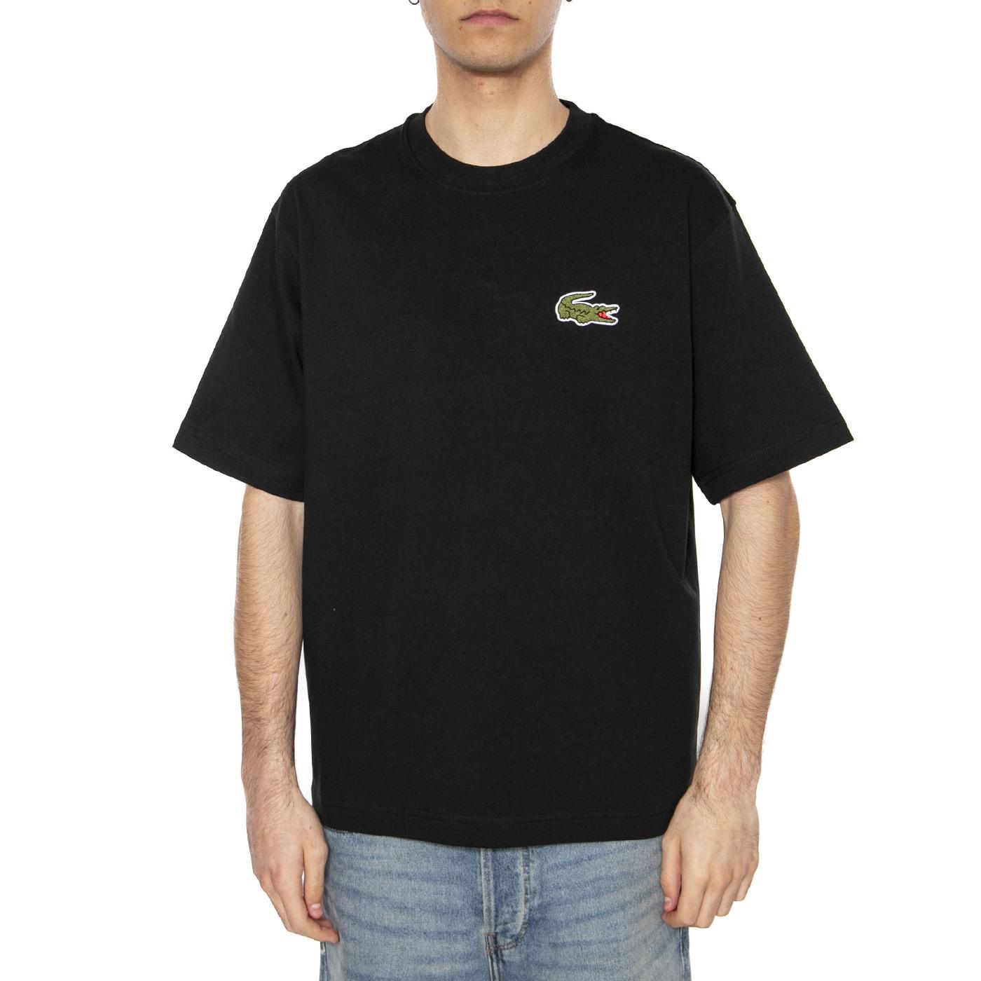 T-Shirt 031 Unisex Black - Maglietta Girocollo Uomo Nera TH2745-031  LACOSTE 