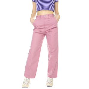Brighton Carpenter Pant Vintage Pink - Pantaloni Donna Rosa 242020087-PIN  OBEY 