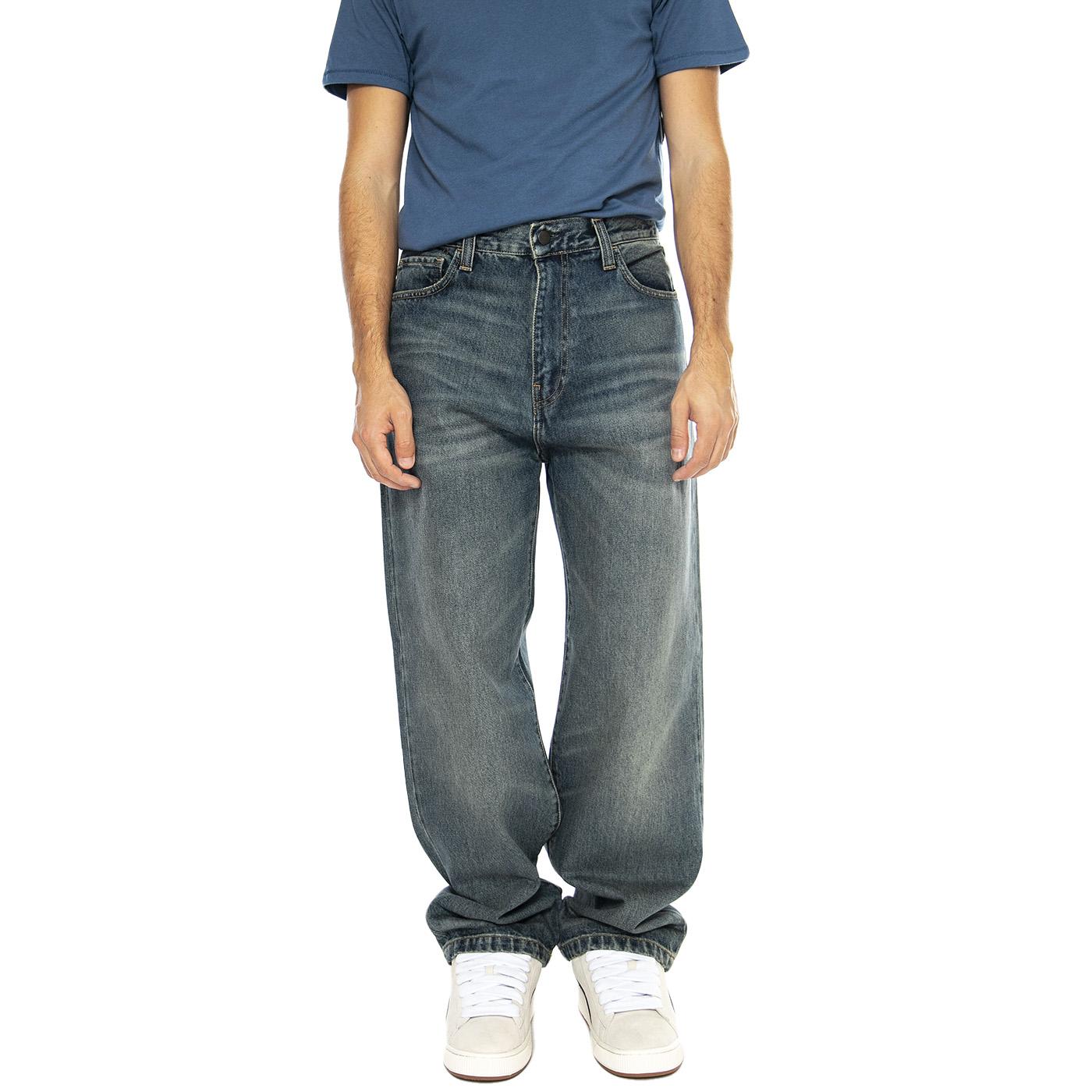 Landon Pant Blue Denim - Pantaloni Denim Jeans Uomo Blu I034733.014Q  CARHARTT WIP 