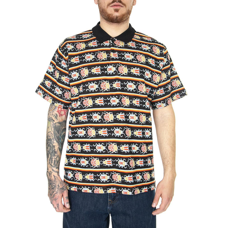 Bugs Jacquard Polo SS Black Multi - Polo Uomo Nera / Multi 131090072-BKM  OBEY 