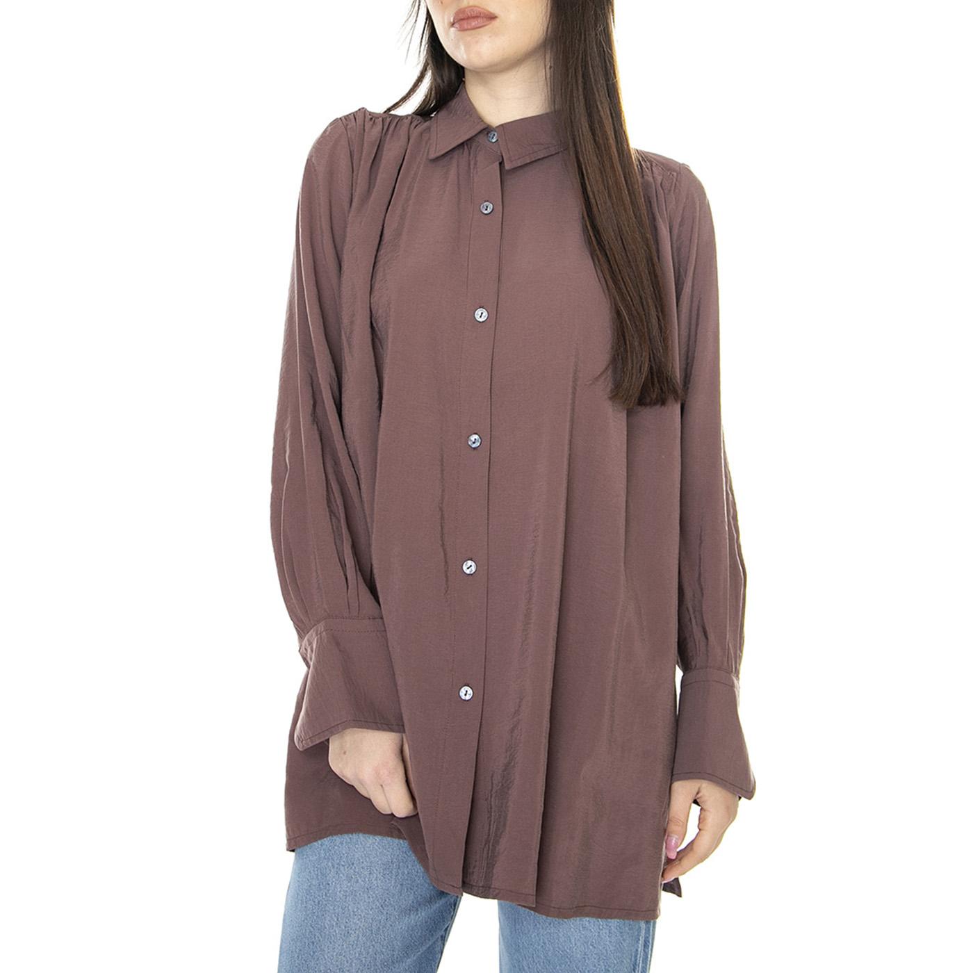 W' Jenny Deep Mauve - Camicia Donna Bordeaux 330846-436  ELVINE 