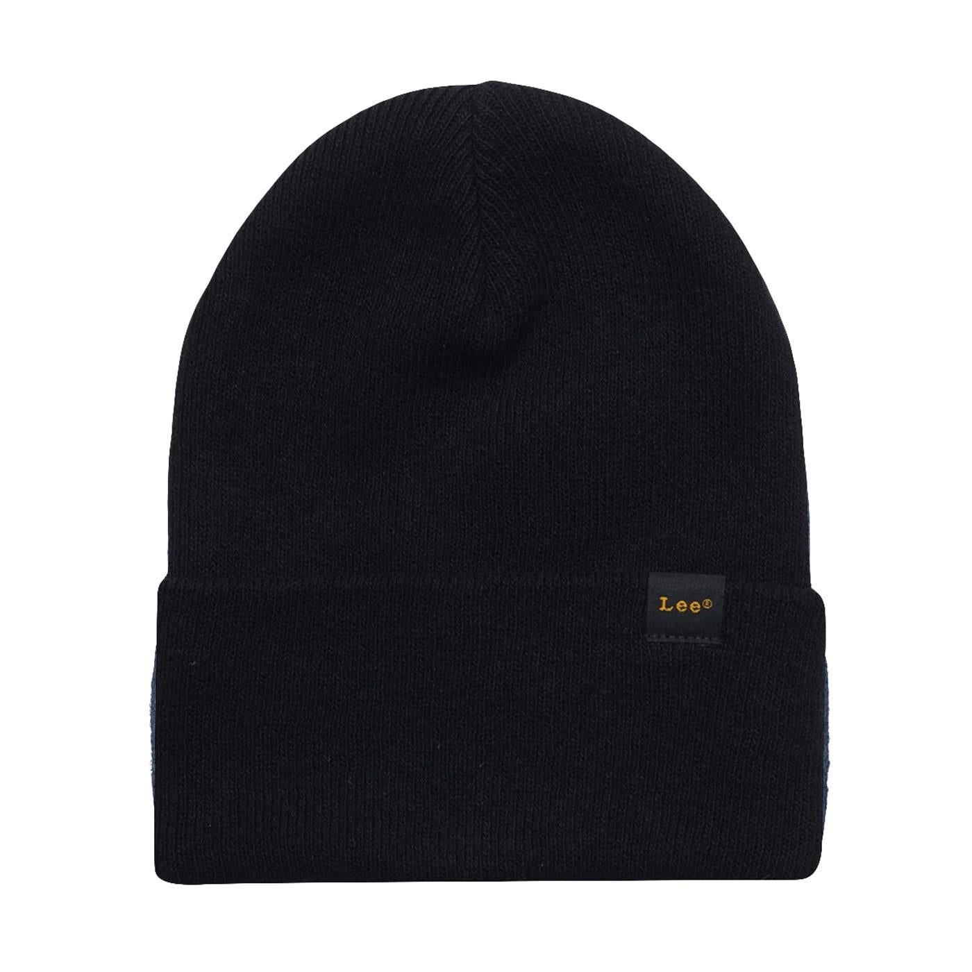 Essential Beanie Black Os - Cappellino a Cuffia Nero 112342466-BLACK  LEE 
