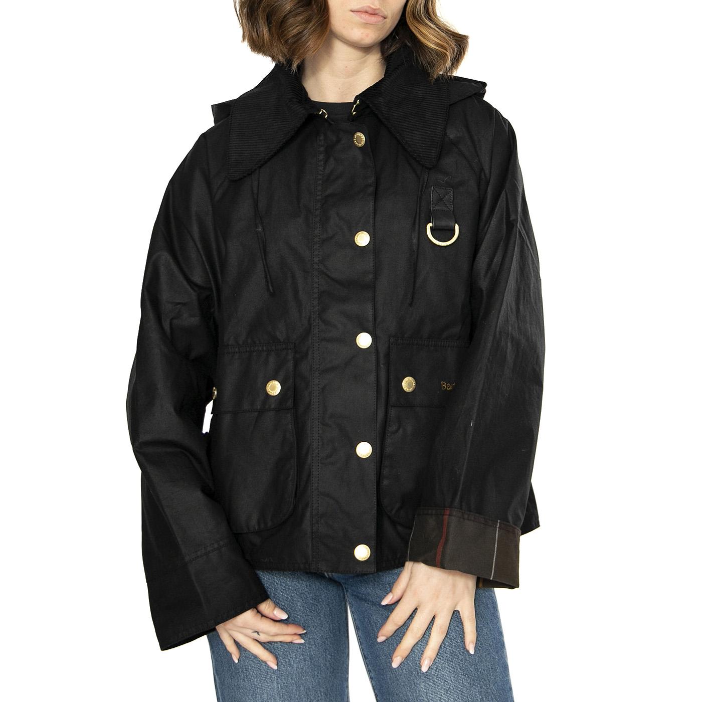 Reighton Wax Black / Classic Jacket - Giacca Donna Nera LWX1397-BK71  BARBOUR 