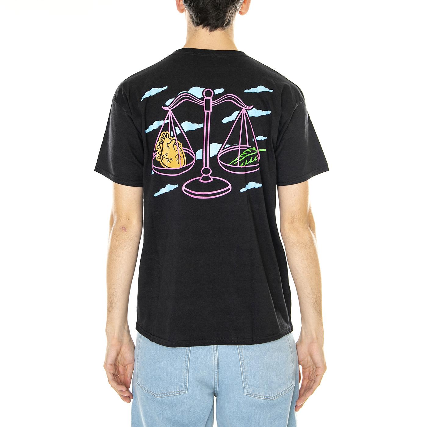 M' Erk14 For London 01 Black - Maglietta Girocollo Uomo Nera ERK14-01  LONDON STORE 