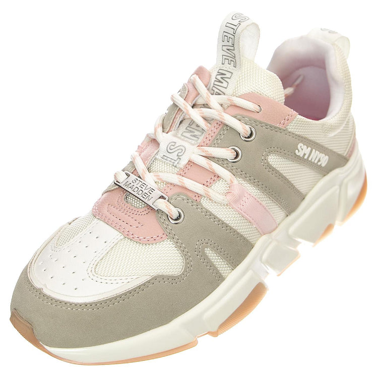 Gamegirl Bone / Pink - Scarpe Stringate Profilo Basso Donna Multicolore SMPGAMEGIRL-BON  STEVE MADDEN 