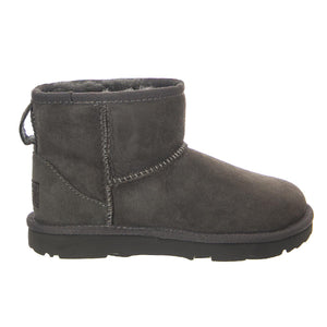 K' Mini Classic II Grey Boots - Stivaletti Bambino Grigi UGKCLMGREY1017715K  UGG 