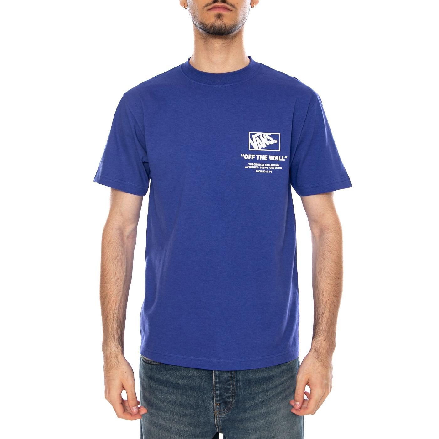 STACKED HI SS TEE ROYAL COBALT - Maglietta Girocollo Uomo Blu VN000PEW FRX1 VANS 