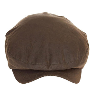Cheviot Wax Flat Cap Olive - Cappellino a Coppola Marrone FW22-MHA0294-OL11  BARBOUR 