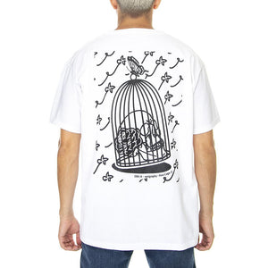 Fly Key Erk14 Serigraphy Serie 01 - Maglietta Girocollo Uomo Bianca FLYKEY-ERK14  LONDON STORE 