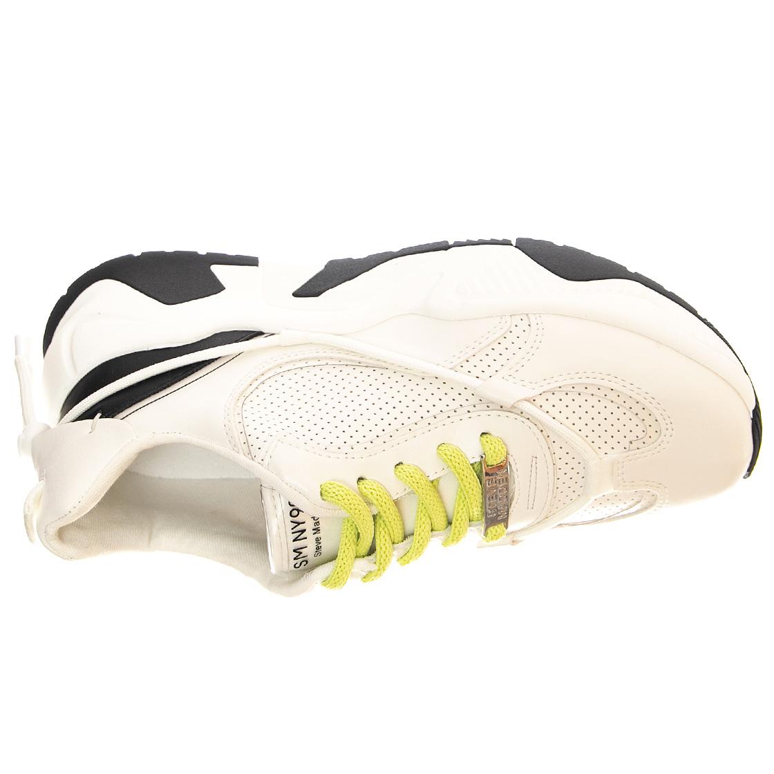 Womens Ultra Jam White Lace-Up Low-Profile Shoes SMPULTRA JAM-WGR  STEVE MADDEN 