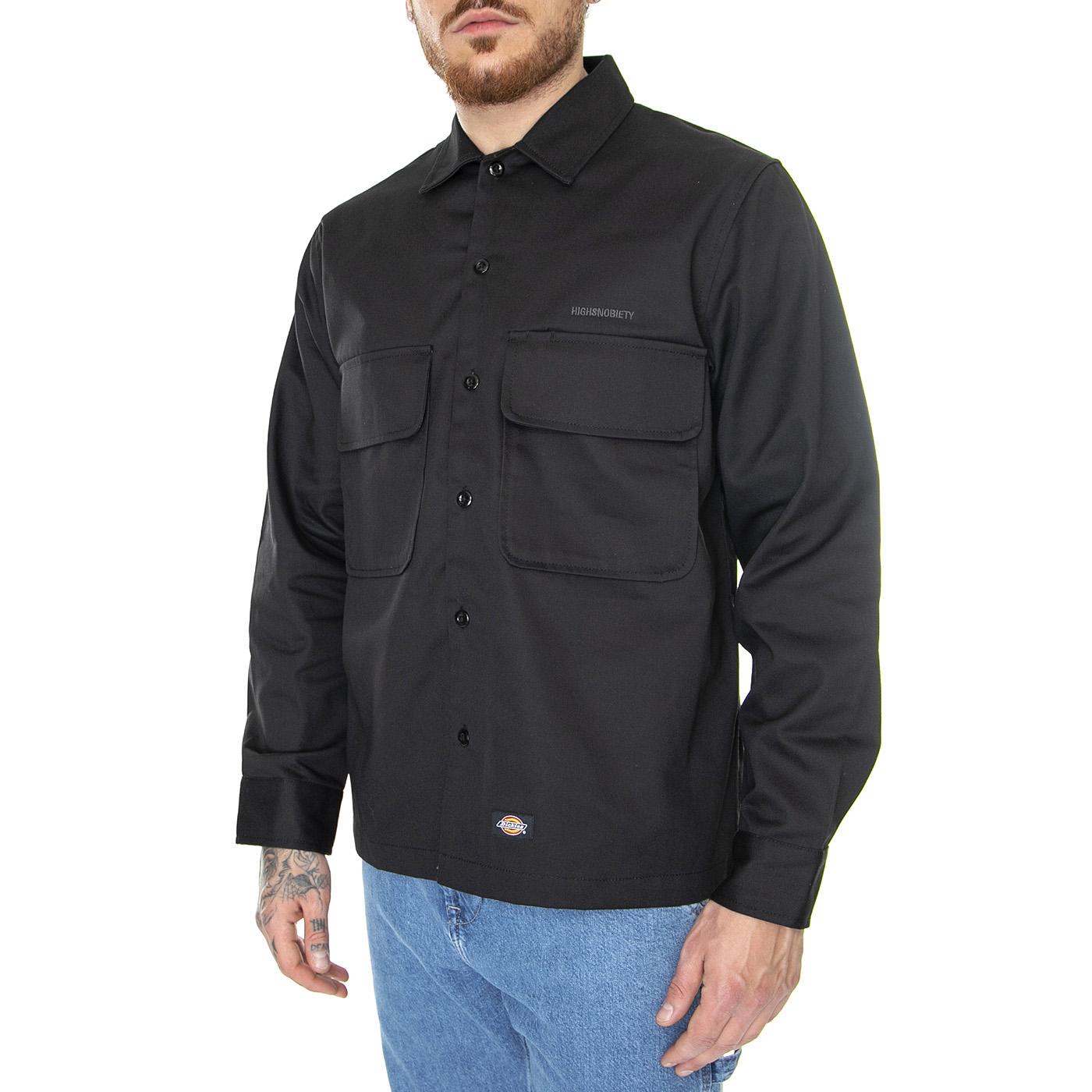 HIGHSNOBIETY x DICKIES Shirt Black - Camicia Uomo Nera DK0A4XXLBLK1  DICKIES 