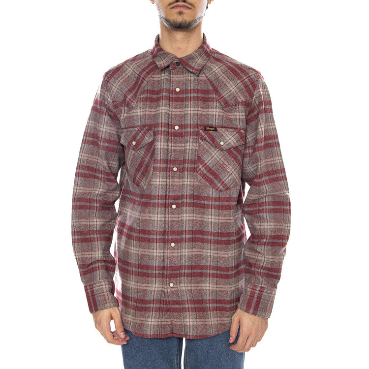 Western Shirt Ruby Wine - Camicia Uomo Multicolore 112371525  WRANGLER 