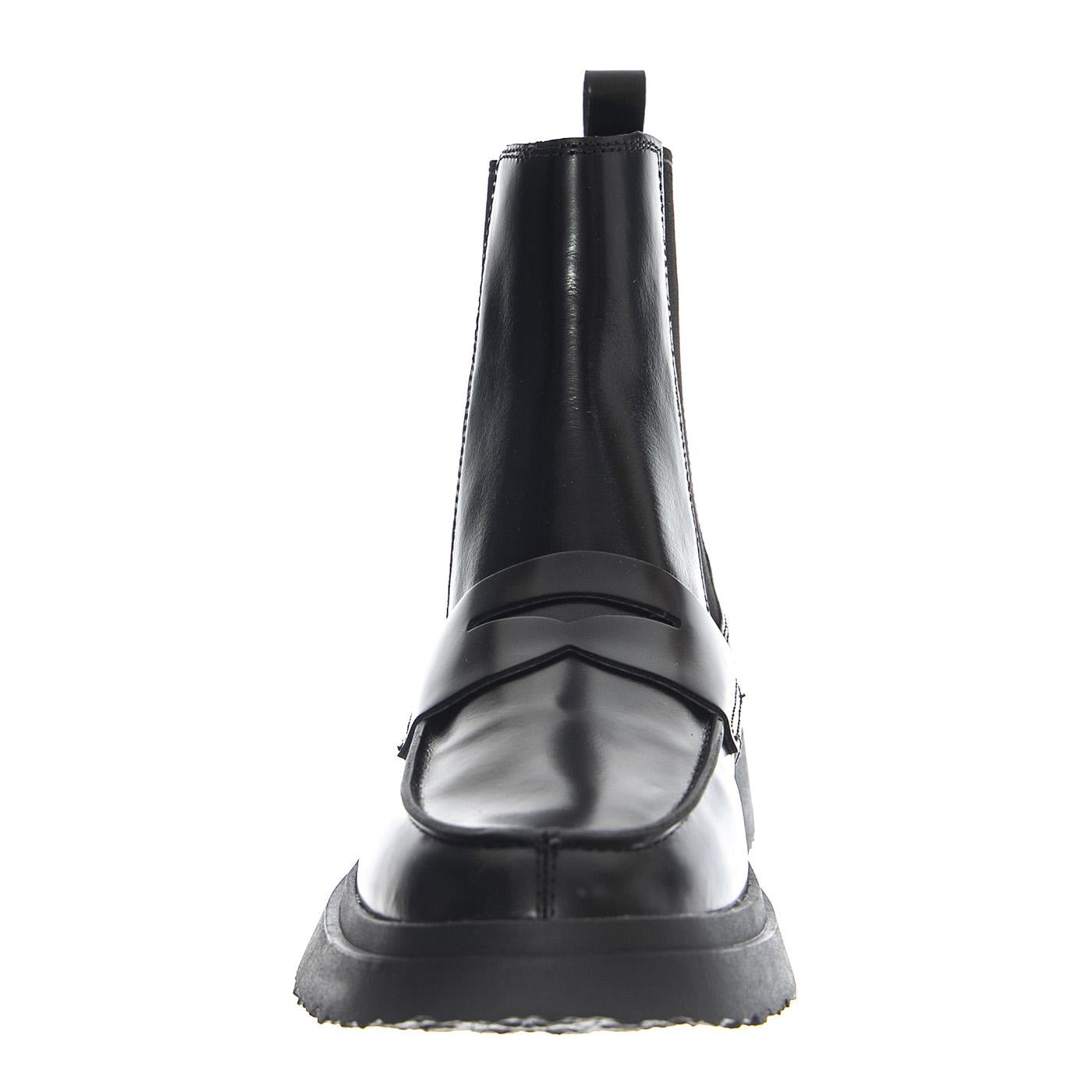 Mimi Negro / Walden Negro - Stivaletti Uomo in Pelle Neri Slip-On K300474-001 . CAMPER 