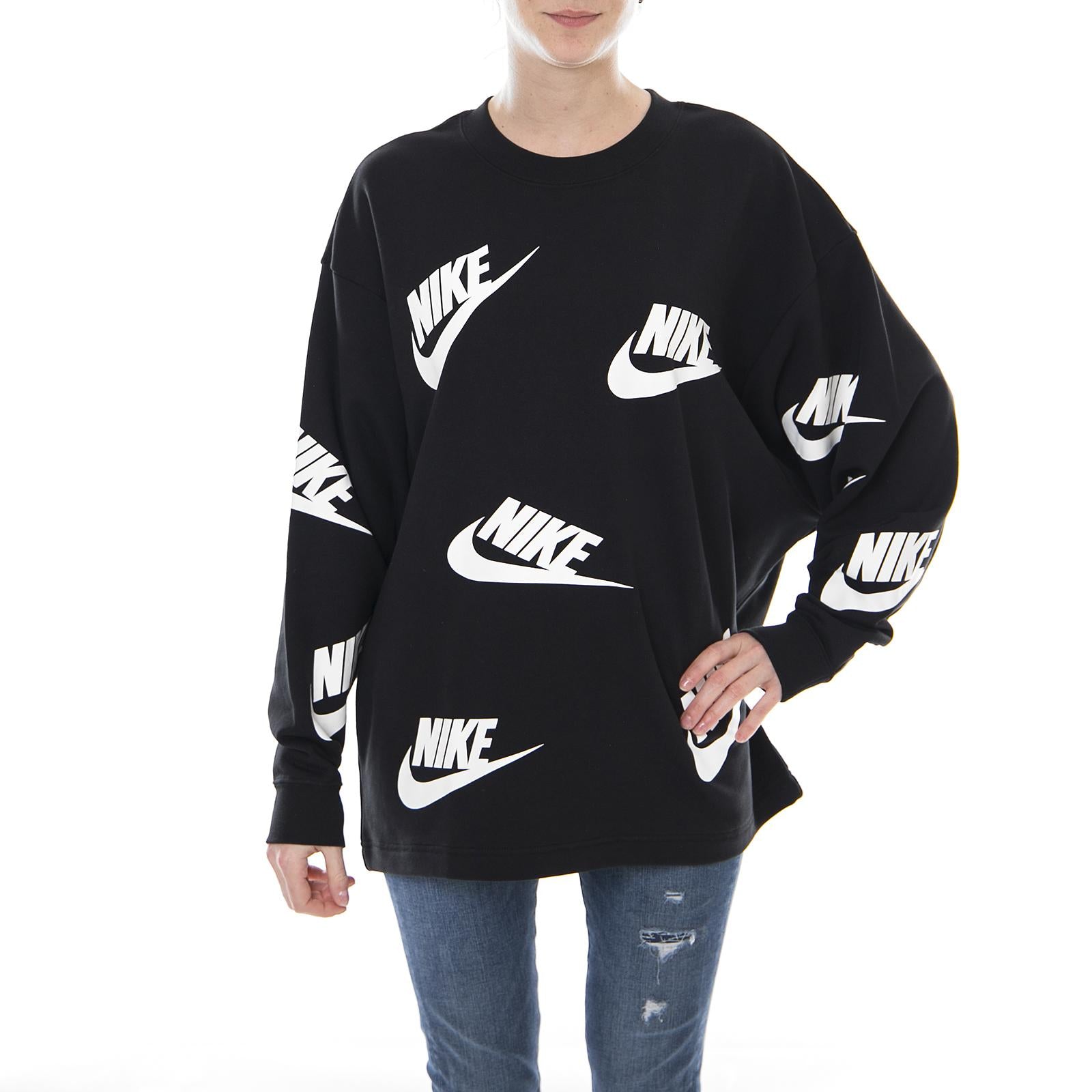 W NSW CREW FUTURA TOSS BLACK/WHITE AA3142-010  NIKE 