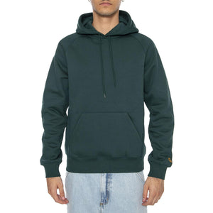 Hooded Chase Sweat Dark Fir / Gold - Felpa Uomo Verde I033661.30YXX  CARHARTT WIP 