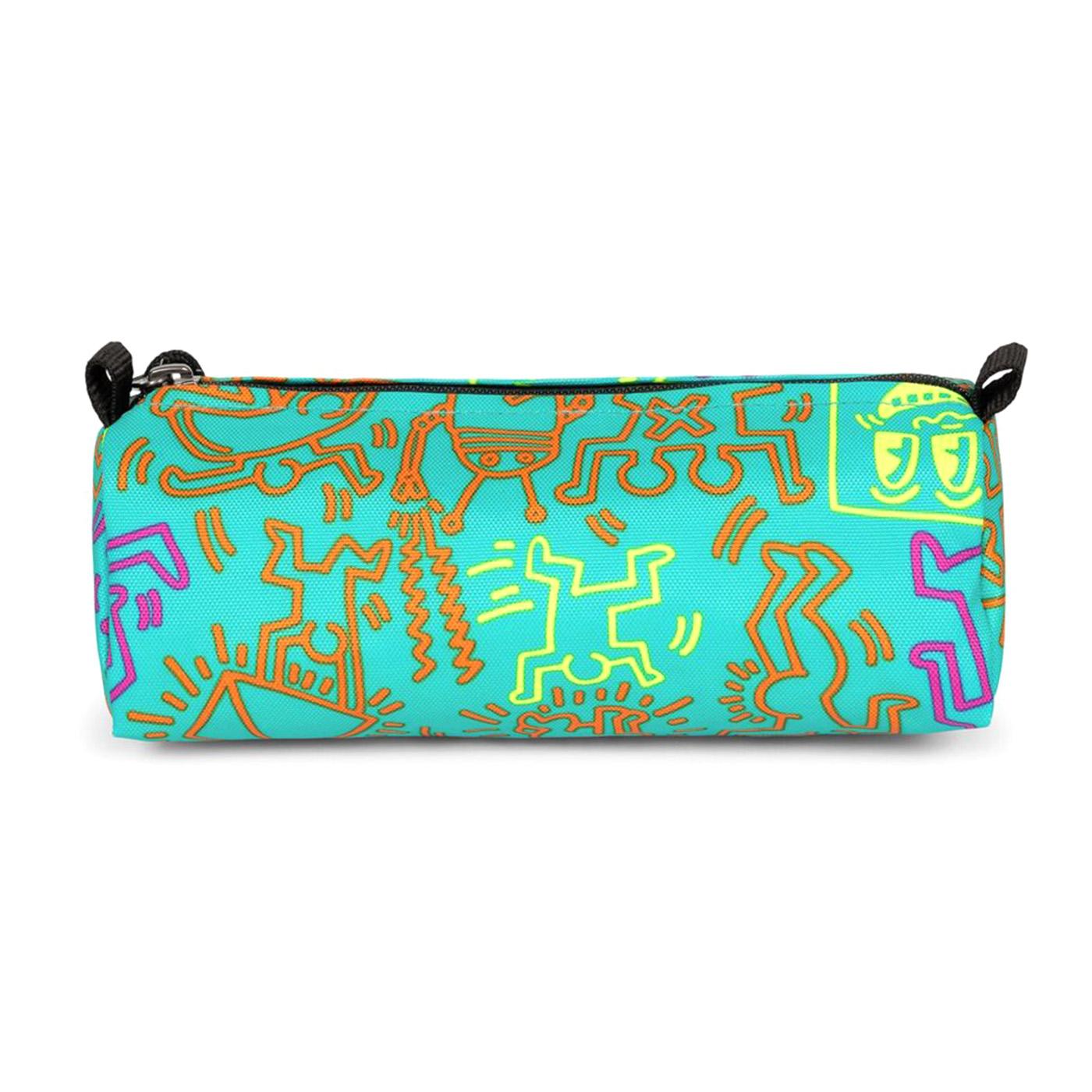 BENCHMARK SINGLE KEITH HARING COLORED - Astuccio Multicolore Collaborazione Keith Haring EK000372 6Z31 EASTPAK 