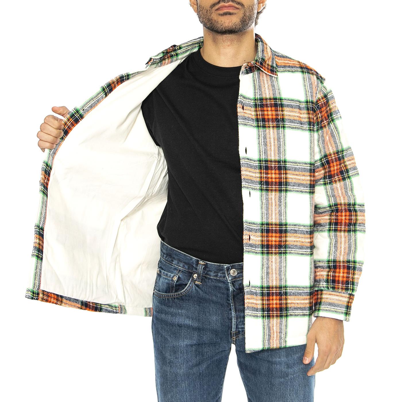 Sven II Shirt Lined LS White / Red - Camicia Uomo Multicolore I032610.1WZ.67.  EDWIN 