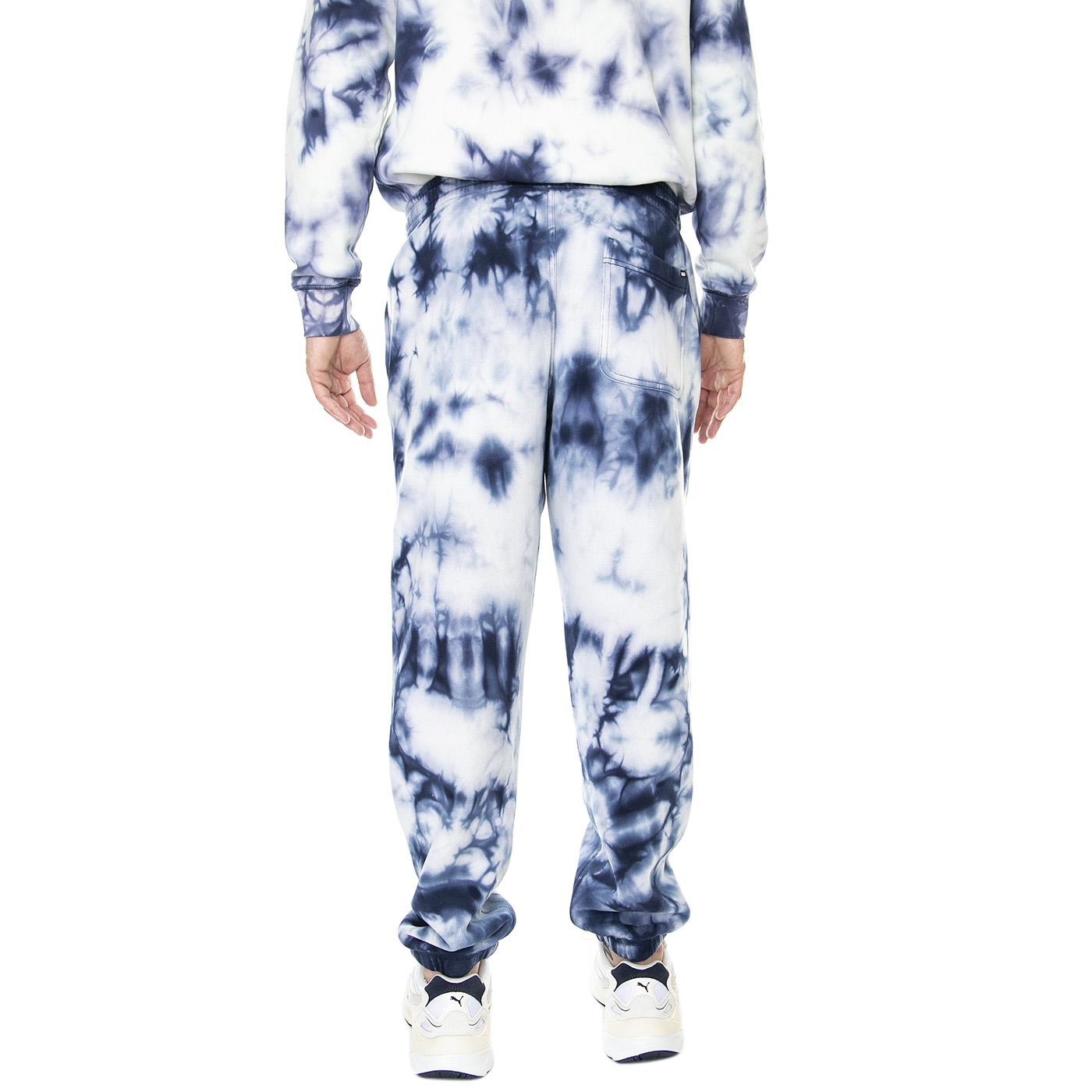 Comfycush Tie Dye Relaxed Fleece Pant Dress Blues / White - Pantaloni Sportivi Uomo Bianchi / Blu VN00060C5S21  VANS 