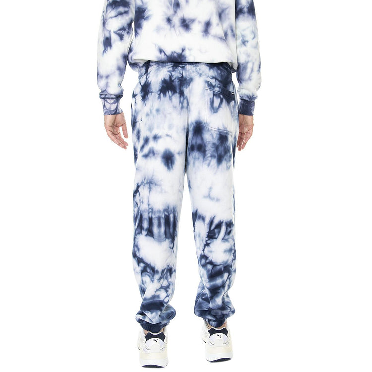 Comfycush Tie Dye Relaxed Fleece Pant Dress Blues / White - Pantaloni Sportivi Uomo Bianchi / Blu VN00060C5S21  VANS 