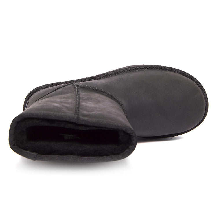 CLASSIC SHORT  LEATHER BLACK WOMEN UGSCLSLEABKW  UGG 
