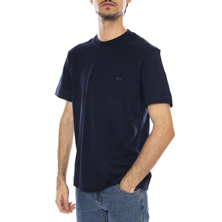 T-Shirt 166 Black - Maglietta Girocollo Uomo Blu TH5477-166 . LACOSTE 