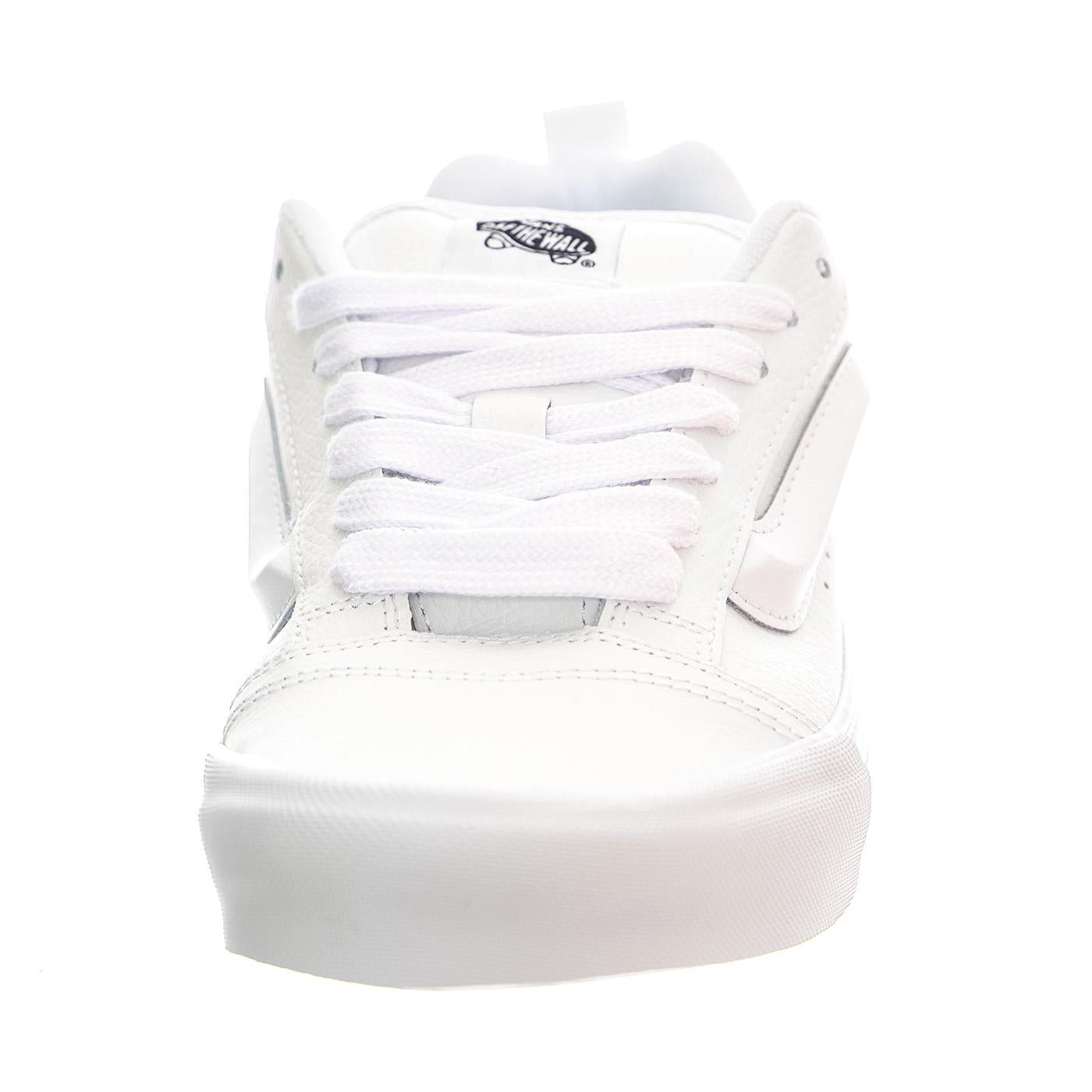 Knu School Leather True White - Scarpe Profilo Basso Uomo Bianche VN0009QCW001  VANS 