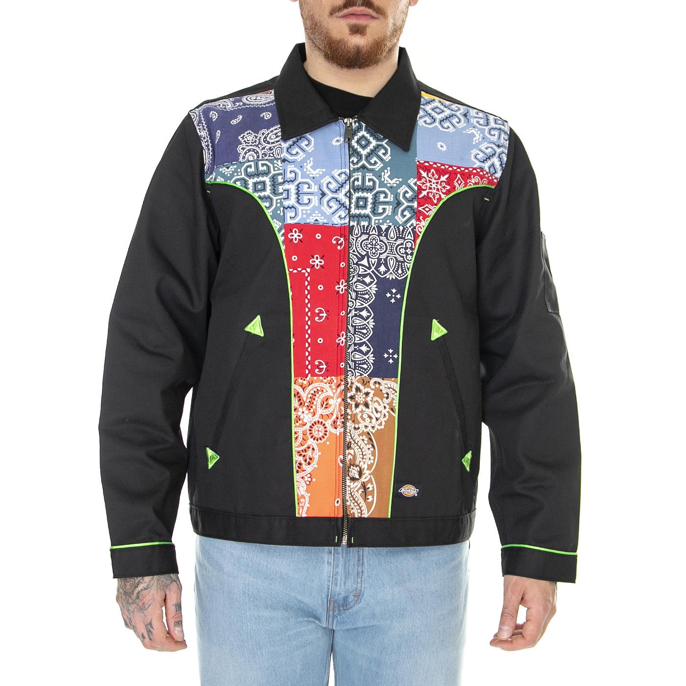 Joe Unlined Eisenhower Black - Giacca Estiva Uomo Nera / Multicolore DK0A4YUQBLK1  DICKIES 