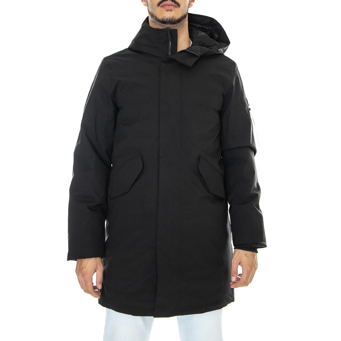 M´s Jacket Hjalmar Black T-spin 5000 - Giacca Invernale con Cappuccio Uomo Nera 330343-110  ELVINE 