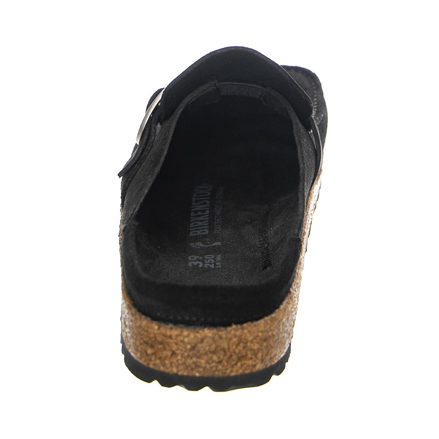 Buckley Women Black, Suede Leather - Sandali Donna Neri - Calzata Stretta 1017826  BIRKENSTOCK 