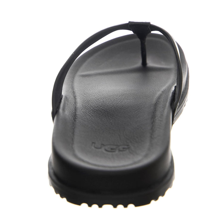 Wainscott Flip Black Leather - Sandali Uomo Neri UGMWAIFLBLLE1117475M  UGG 
