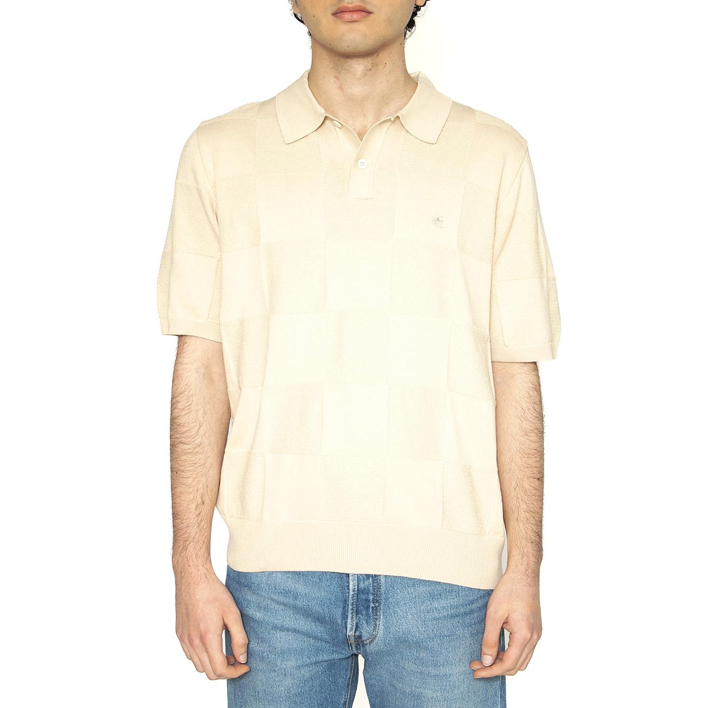 S/S Checker Polo Fleur De Sel - Polo Uomo Beige I034535.2LPXX  CARHARTT WIP 