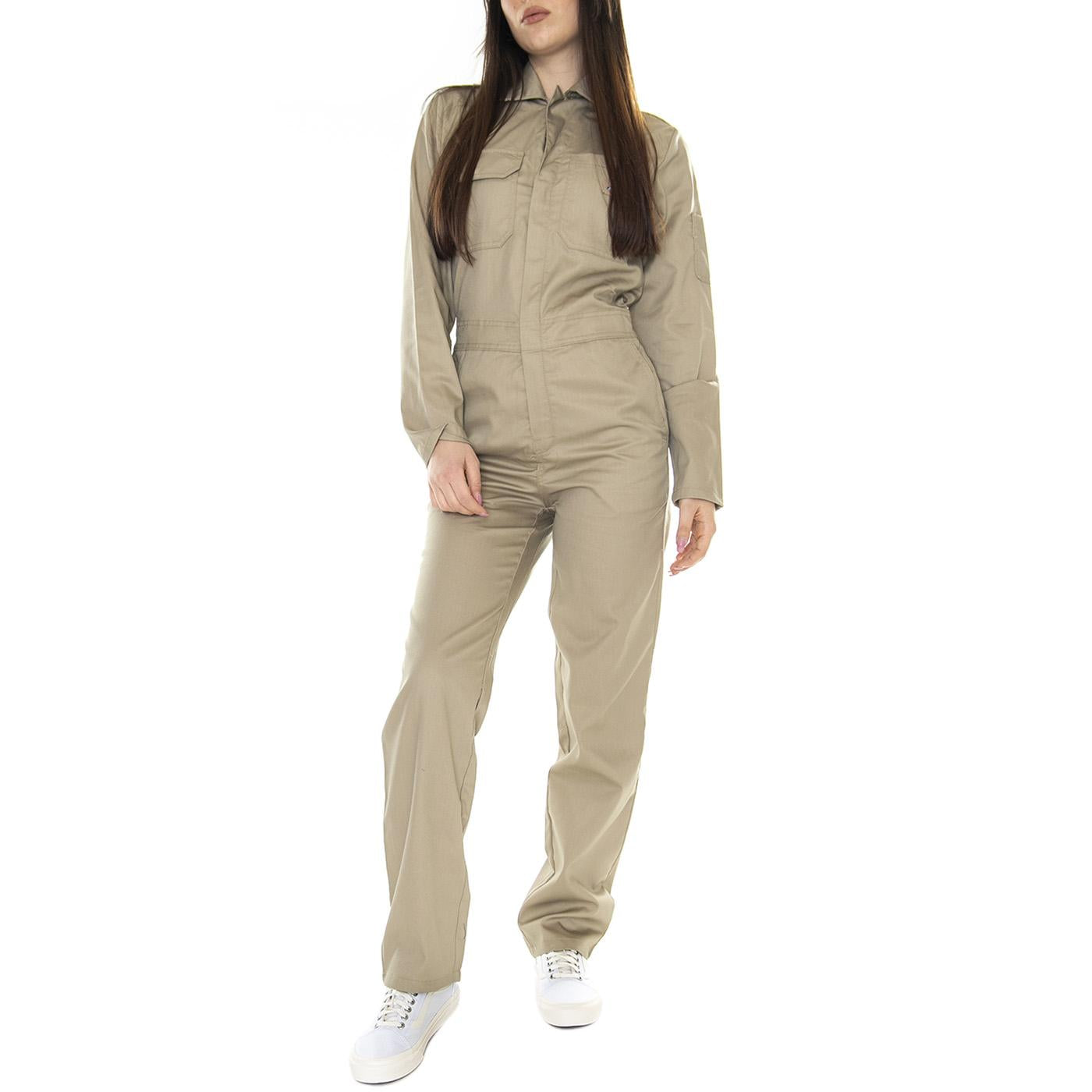 W' Haughton LS Desert Sand - Tuta Donna Beige DK0A4XHGDS01  DICKIES 