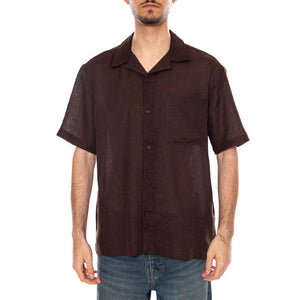 SHORT SLEEVES SHIRT COFFEE BEAN - Camicia Maniche Corte Uomo Marrone 22036242 4885336 ONLY & SONS 