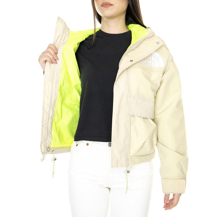 W 86 Low-Fi Hi-Tek Mountain Short Jacket Gravel - Giacca Donna Beige NF0A7ZYT3X41  THE NORTH FACE 
