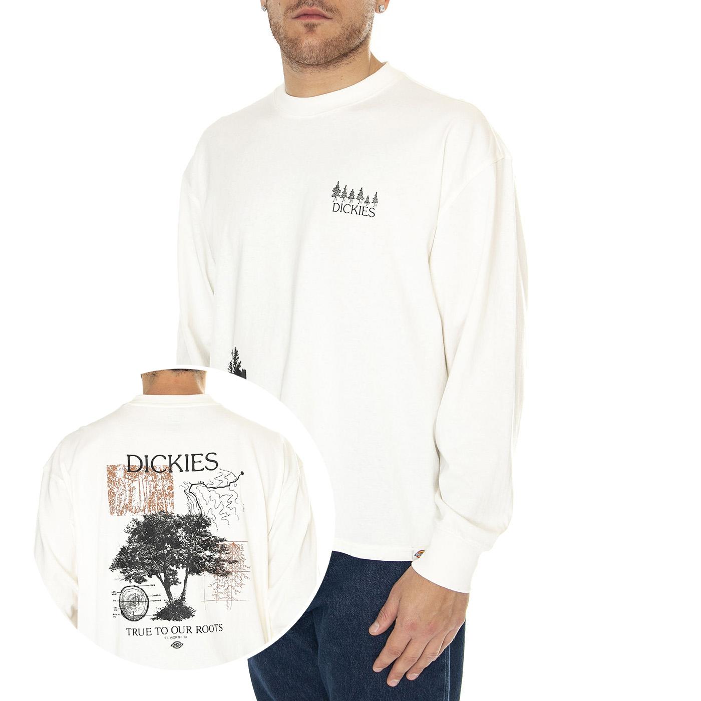 Kenbridge Tee Ls Cloud - Maglietta Girocollo Maniche Lunghe Uomo Beige DK0A4YVRC581  DICKIES 