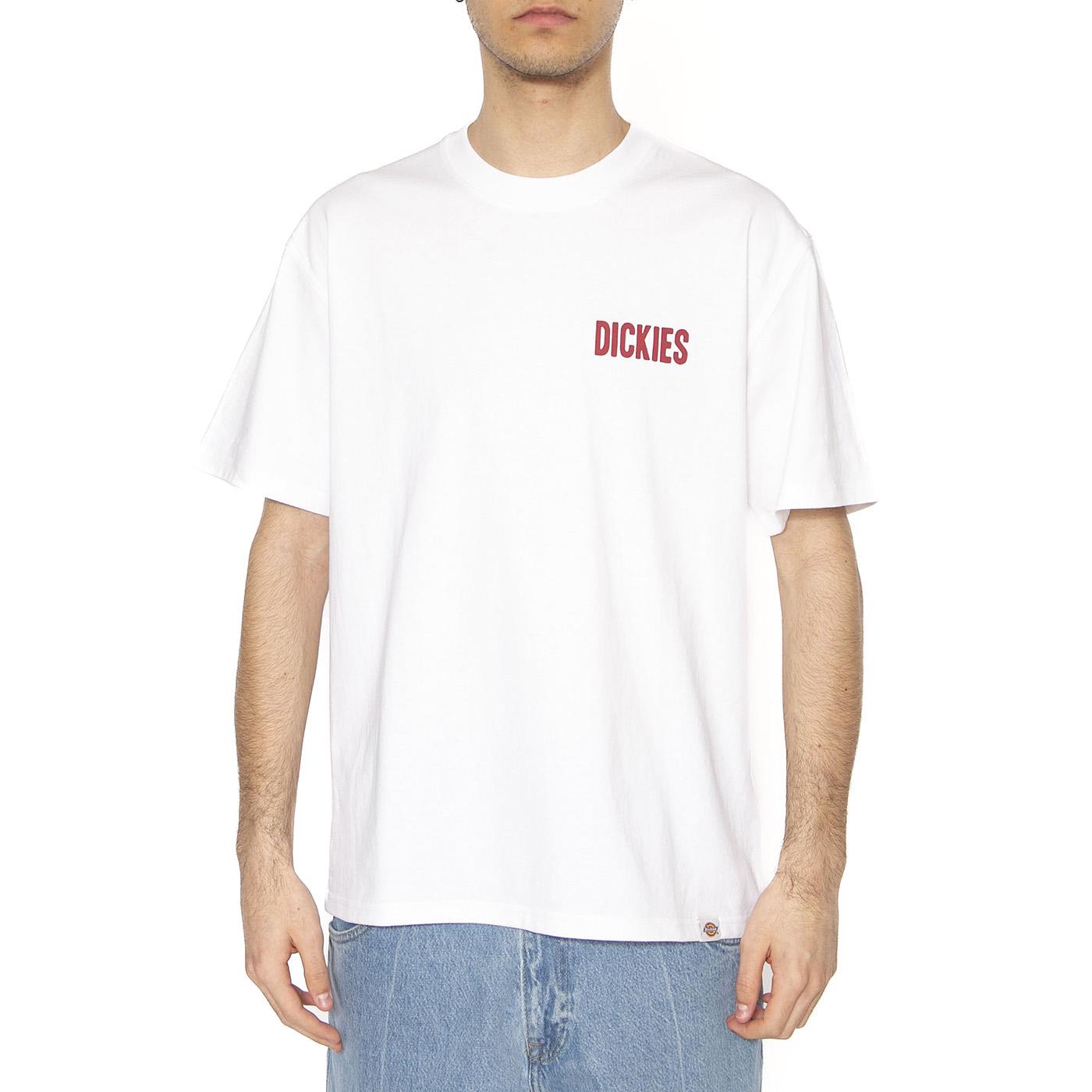 Slacks Rally SS Tee White - Maglietta Girocollo Uomo Bianca DK0A4Z8U0WH1  DICKIES 