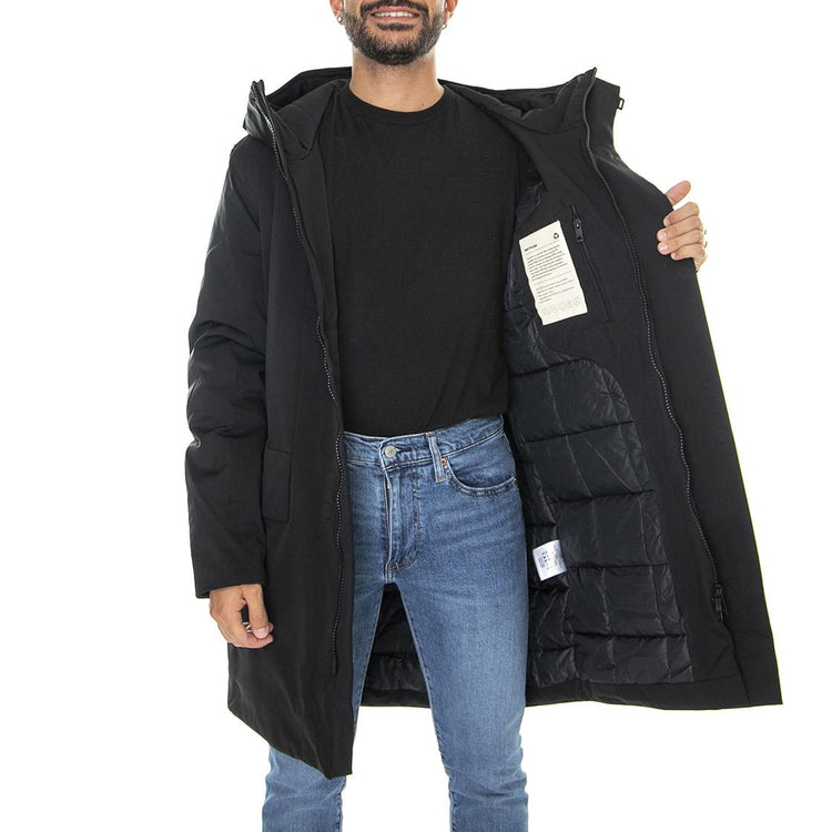 M´s Jacket Franc Black Function Stretch Rec - Giacca Invernale con Cappuccio Uomo Nera 330635-110  ELVINE 