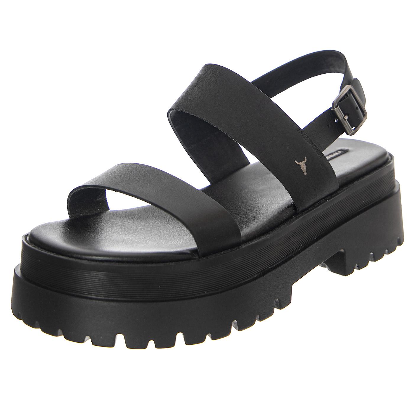 W' Tasty Black Pigment Sandals - Sandali Donna Neri WSSTASTY-BLK  WINDSOR SMITH 