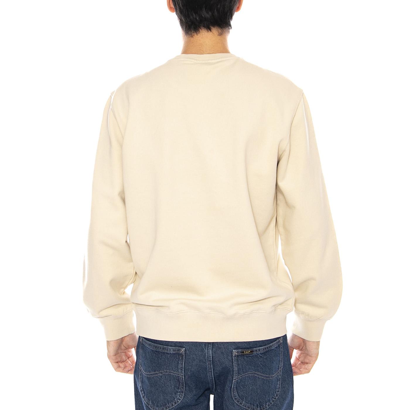 The Original HM Crew Fog French Terry Neutral - Felpa Girocollo Uomo Beige 35909-0057  LEVIS 