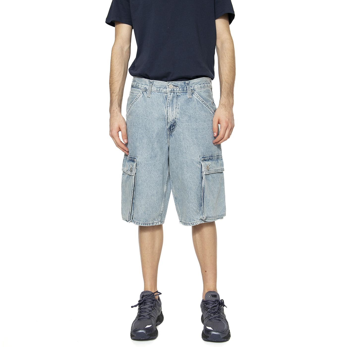 478 Baggy Cargo Shorts My Pocket Full Blue - Bermuda Uomo Blu 001GU-0004  LEVIS 