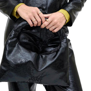 Bolso Hombro Cuero Sintético -- Borsa a Tracolla Nera 53W/11280 Negro WILD PONY 